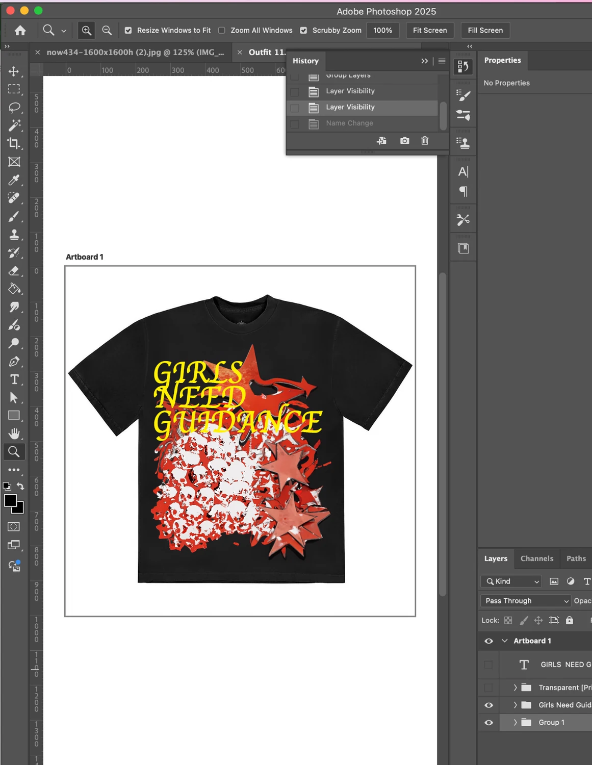 Girls Need Guidance Outfit 11 working file in Photoshop