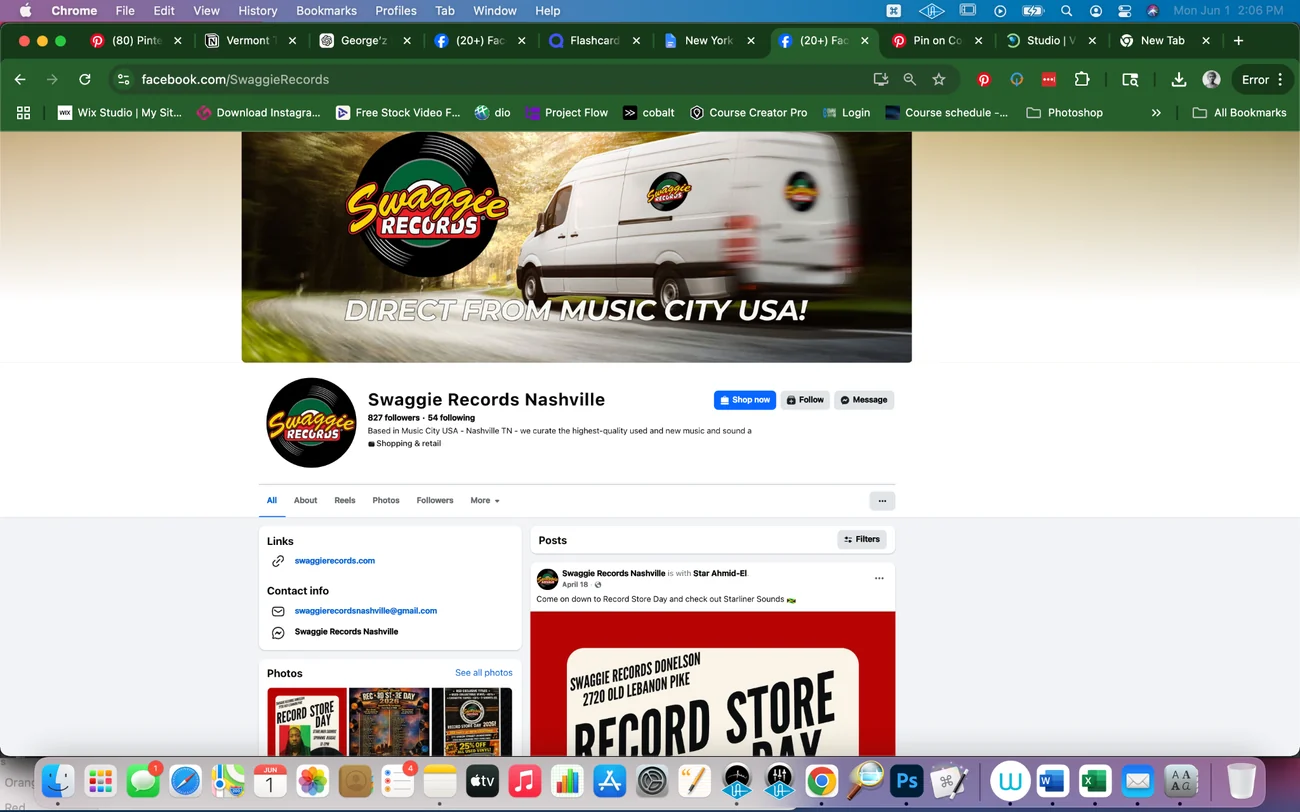 Swaggie Records Facebook presence before the new direction