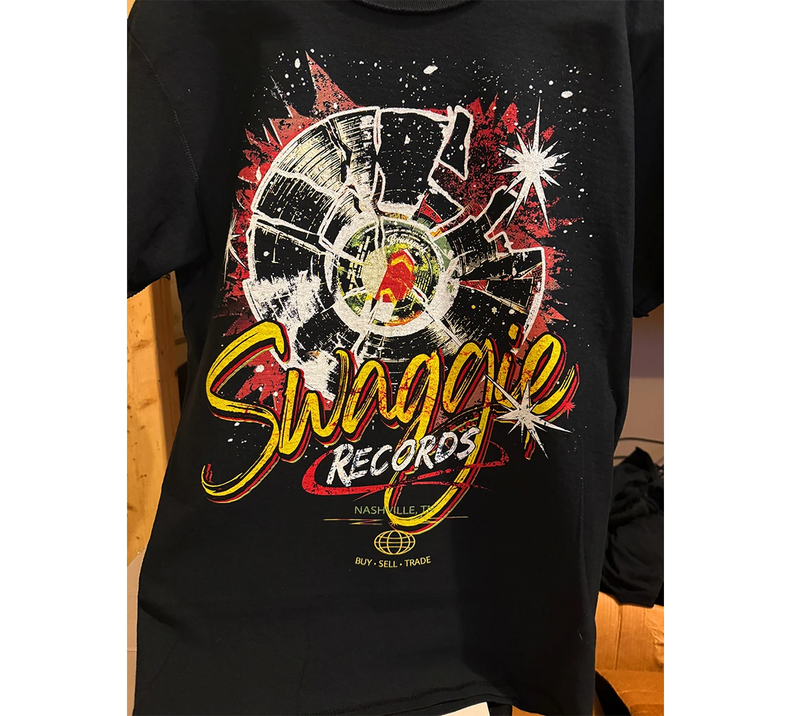 Physical Swaggie Records printed T-shirt