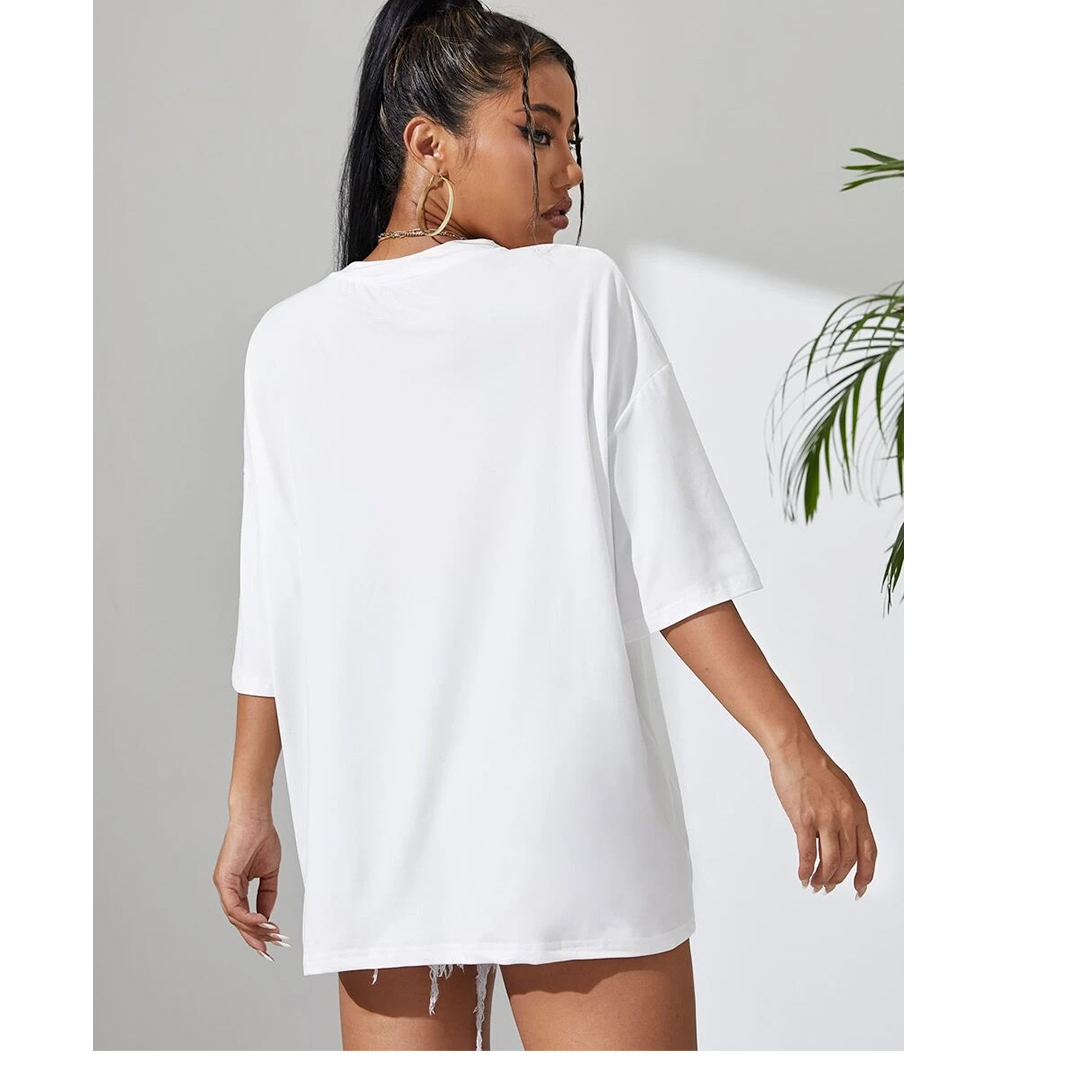 Oversized white t-shirt back reference